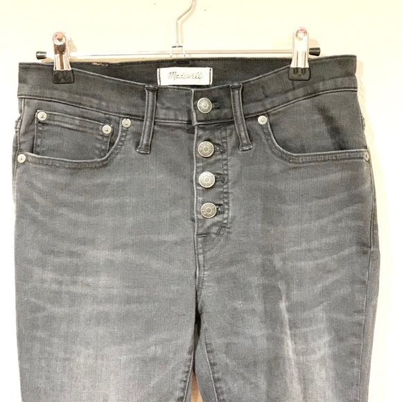 Madewell Charcoal Raw Hem Cali Demi-Boot Jean’s (27s) - Picture 3 of 15